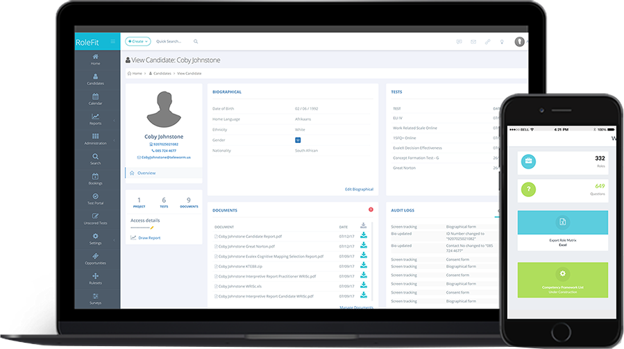 screenshot of RoleFit ARM